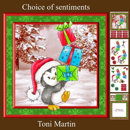 Percys Christmas Tower Card Mini Kit & Decoupage