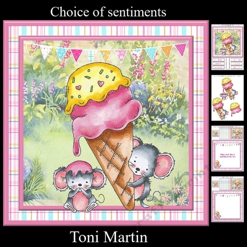 Sprinkled with fun card mini kit & decoupage