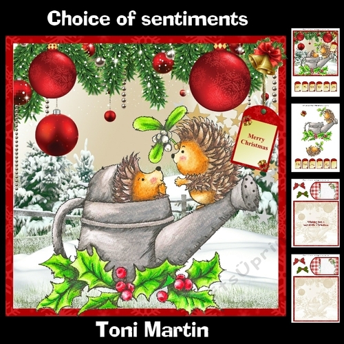 Sweet Hedgehogs Christmas Mini Kit & Decoupage