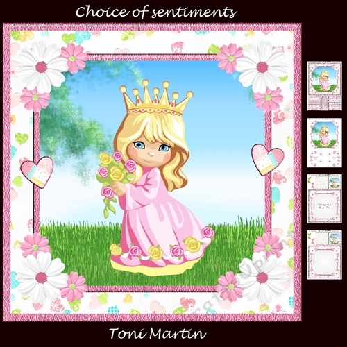 Sweet Princess 8x8 Card Mini Kit & Decoupage