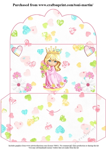 Sweet princess money wallet