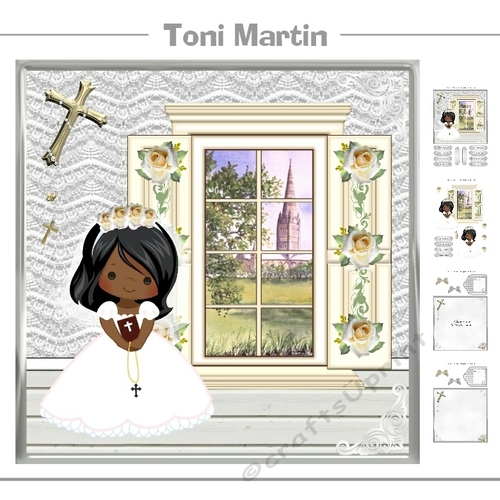 First Holy Communion Card Mini Kit & Decoupage (ethnic)