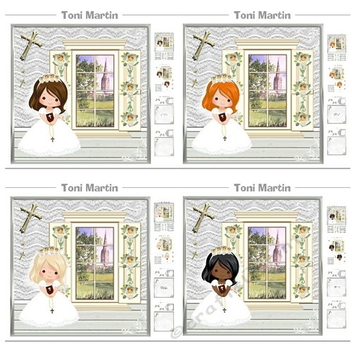 First Holy Communion Girls bumper kit - Decoupage & Inserts