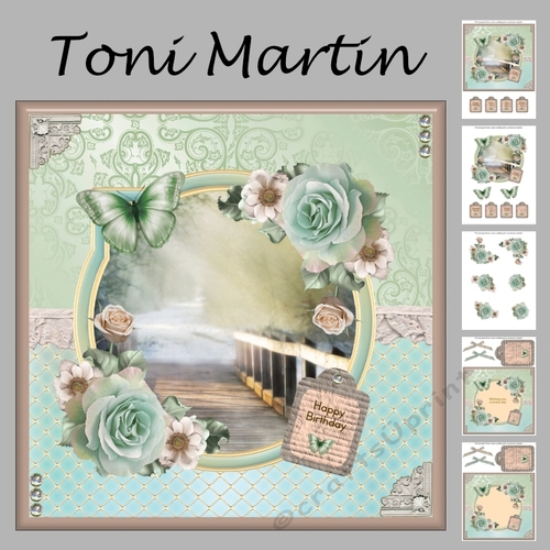 Butterfly scene card mini kit & decoupage