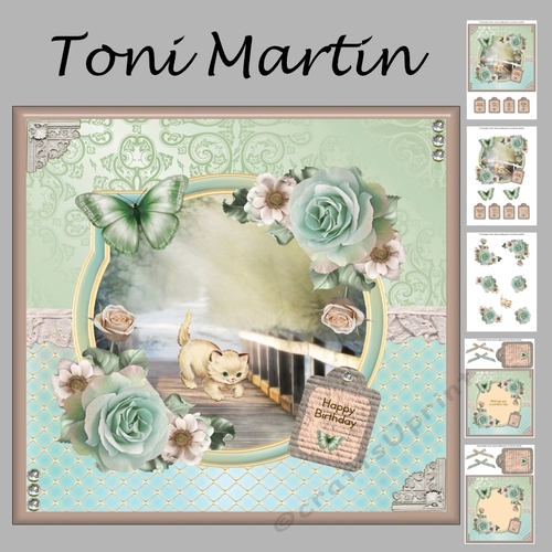 Purrfect Day Card Mini Kit & Decoupage