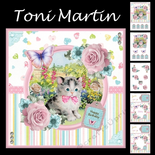 Purrfect Day Card Mini Kit & Decoupage