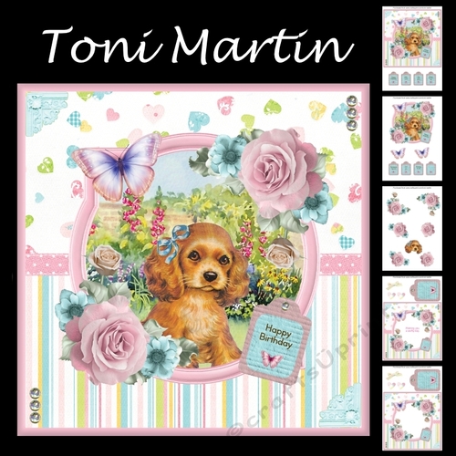 Wuffly Day Card Mini Kit & Decoupage