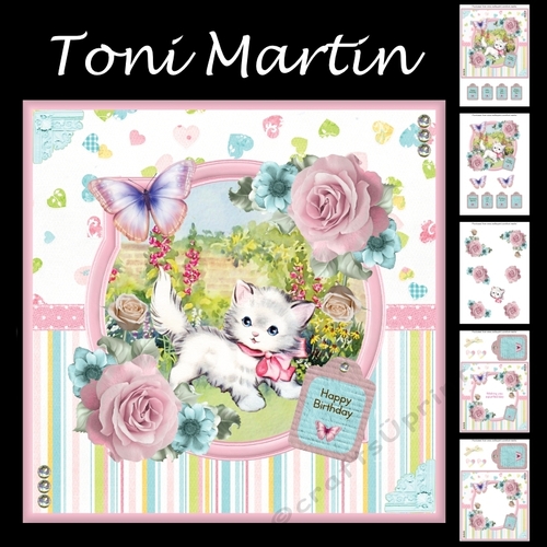 Purrfect Day Card Mini Kit & Decoupage