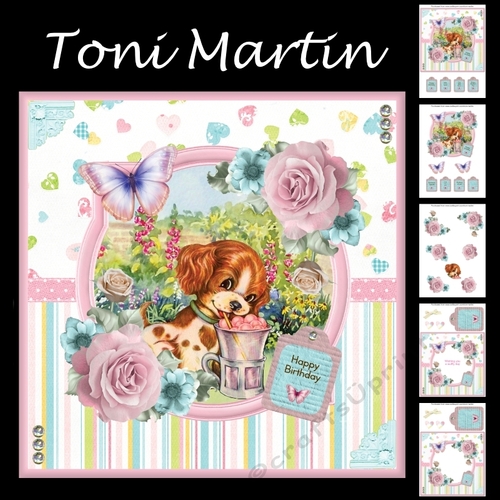 Wuffly Day Card Mini Kit & Decoupage