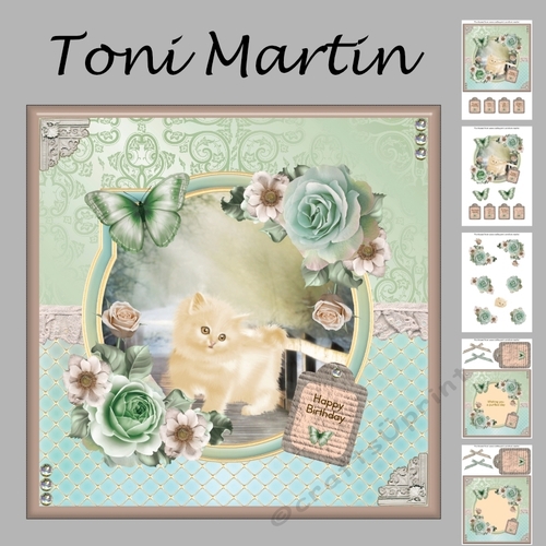 Purrfect Day Card Mini Kit & Decoupage