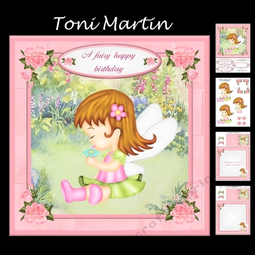 A Fairy Happy Birthday Card Mini Kit & Decoupage 2
