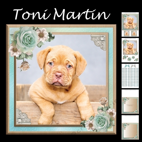 Cute puppy card mini kit & decoupage - CUP969881_1894 | Craftsuprint