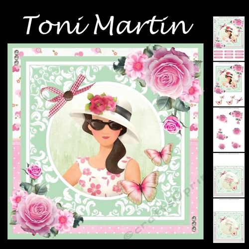 Chic Lady Card Mini Kit & Decoupage