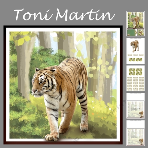 Go wild - tiger mini kit & decoupage