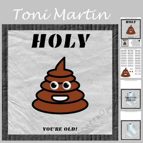Holy **** youre old - card mini kit & decoupage