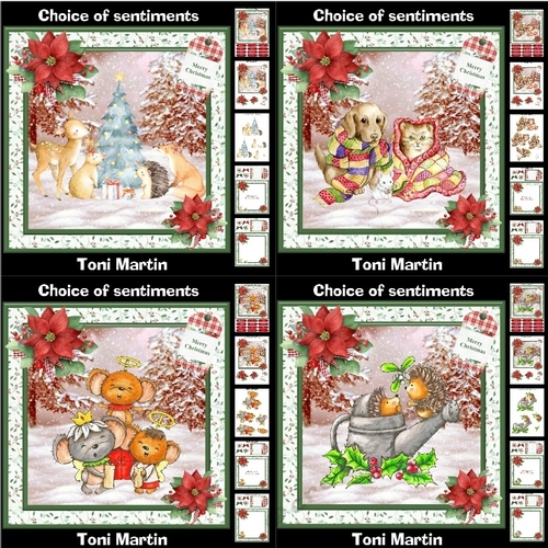 Christmas animals bumper kit 2 - Decoupage & Inserts
