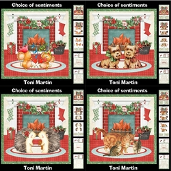 Christmas fireplace scenes bumper kit - Decoupage & Inserts