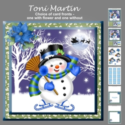 Snowman christmas mini kit & decoupage