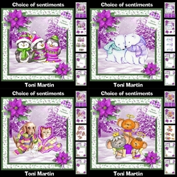 Christmas animals bumper kit - Decoupage & Inserts