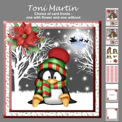 Cute penguin christmas mini kit & decoupage