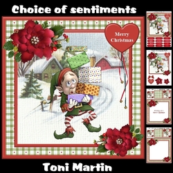Christmas elf mini kit & decoupage