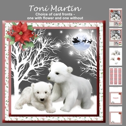 Fluffy bears christmas mini kit & decoupage