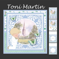First Holy Communion Boy Card Mini Kit & Decoupage (blonde hair)