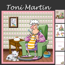 Knit one purl one - mini kit & decoupage