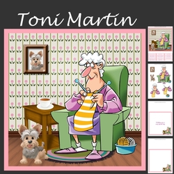 Knit one purl one - mini kit & decoupage 2
