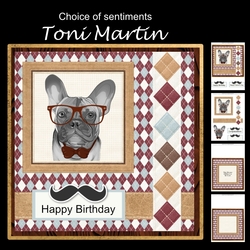 Hipster dog mini kit & decoupage