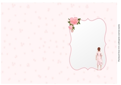 Elegant lady card insert