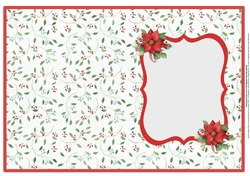 Christmas Poinsettias Insert (blank)