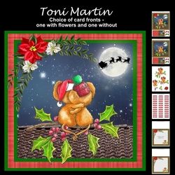 Waiting for santa christmas mice mini kit & decoupage