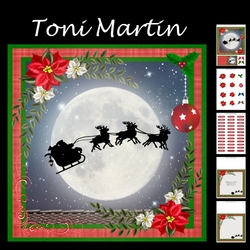 Christmas sleigh mini kit & decoupage