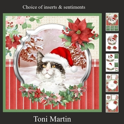 Purrfect Christmas Decoupage Mini Kit 2