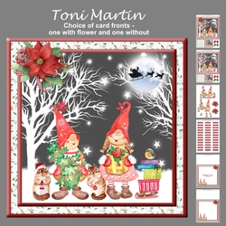 Christmas gnomes & friends decoupage mini kit