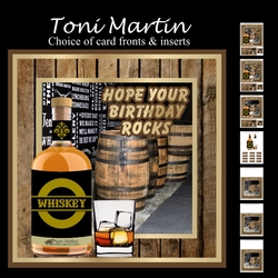Whiskey decoupage mini kit & - male birthday / fathers day