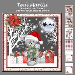 Christmas bear decoupage mini kit