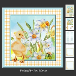 Spring Duckling Decoupage Mini Kit