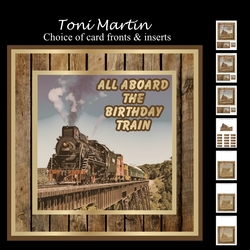All aboard decoupage mini kit & - male birthday / fathers day