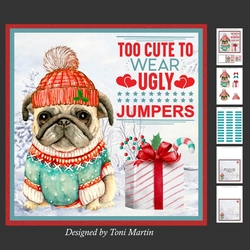 Too Cute Decoupage Card Mini Kit 7x7