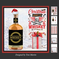 Christmas Whiskey Card Mini Kit 7x7