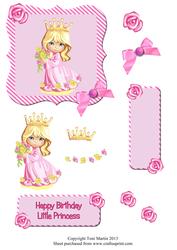 Little Princess Decoupage Card