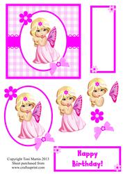 Sweet Fairy Girl Decoupage