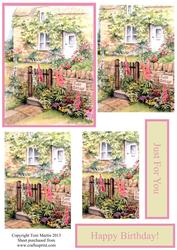 Rose Cottage Pyramage Card