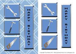 Handyman DIY Tools Decoupage Card