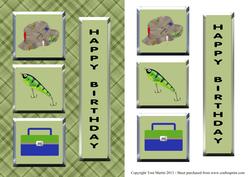 Fishing Theme Decoupage Card