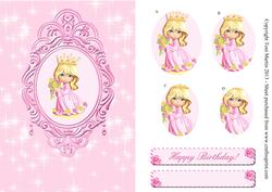 Little Princess Swag Frame Pyramage Design