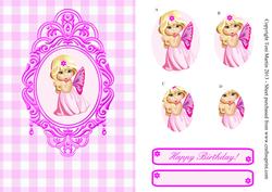 Sweet Fairy Girl Swag Frame Pyramage Design