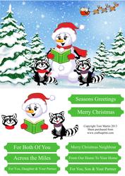 Christmas Scene Decoupage Card